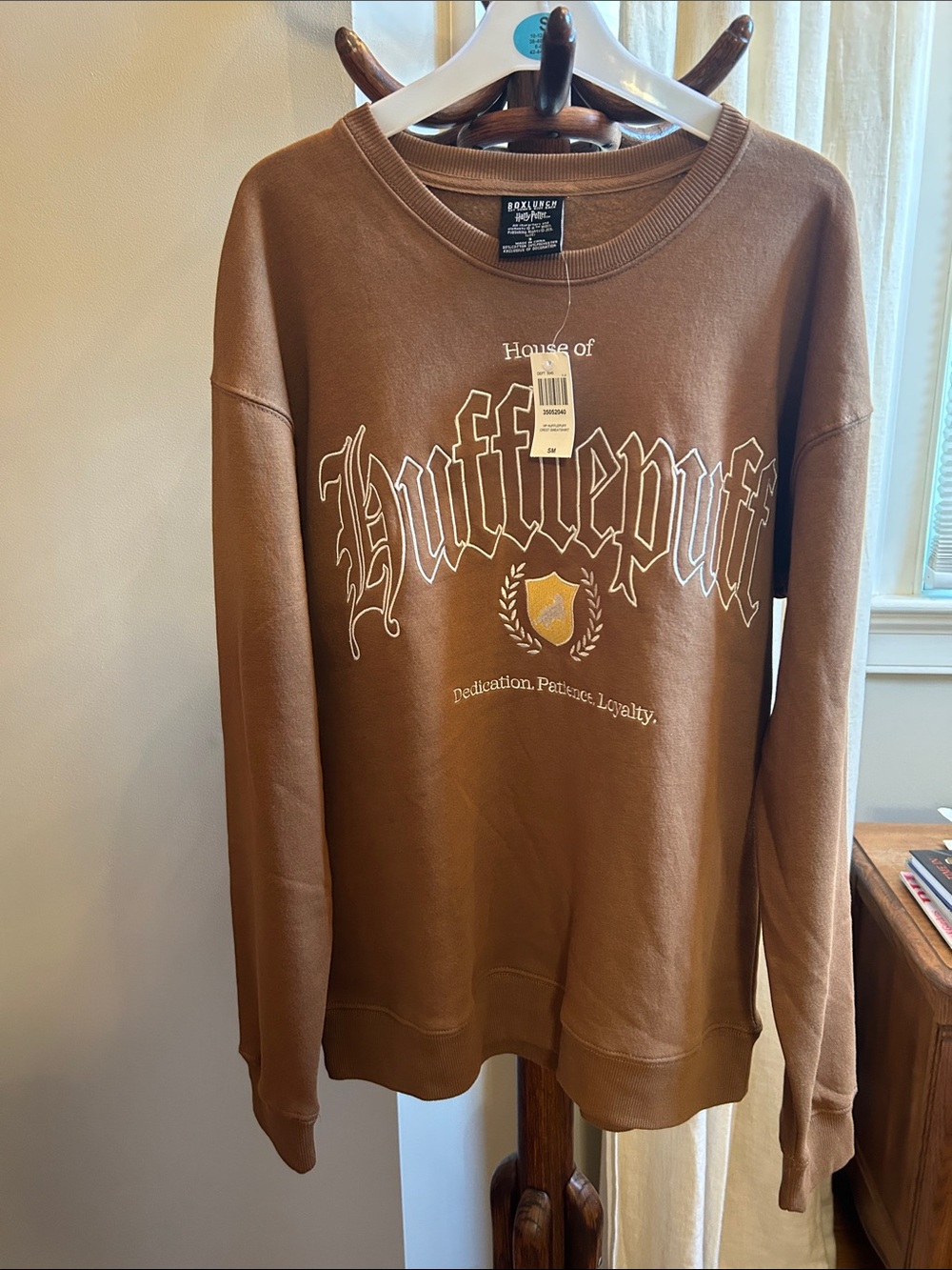 HP Hufflepuff Brown Pullover Sweatshirt